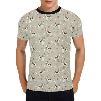 Toy Fox Terriers Print Design LKS301 Men's All Over Print T-shirt