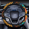 Kente Pattern Print Design 04 Steering Wheel Cover with Elastic Edge