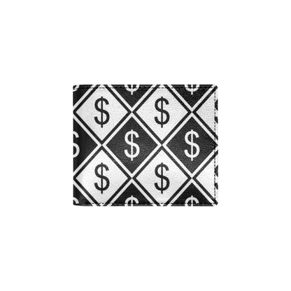 Money Pattern Print Design 04 Men's ID Card Wallet