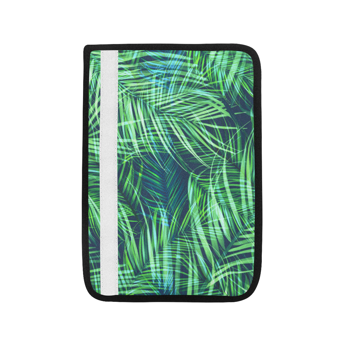Palm Leaves Pattern Print Design PL02 Car Seat Belt Cover