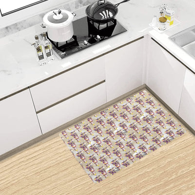 Buddha Pattern Print Design 07 Kitchen Mat