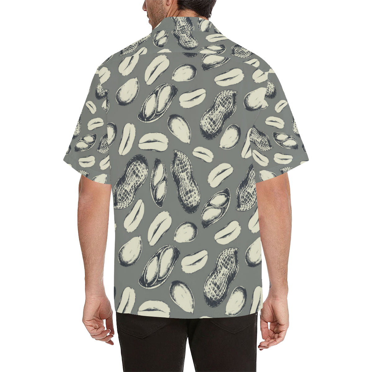 Peanut Pattern Print Design A01 Men's Hawaiian Shirt
