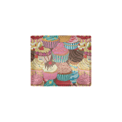 Cupcake Pattern Print Design CP01 Men's ID Card Wallet