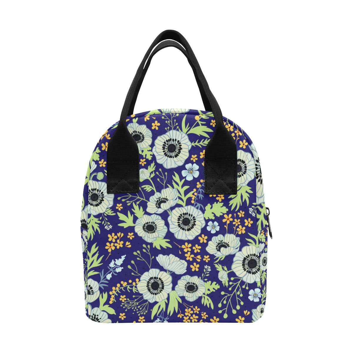 Anemone Pattern Print Design AM06 Insulated Lunch Bag