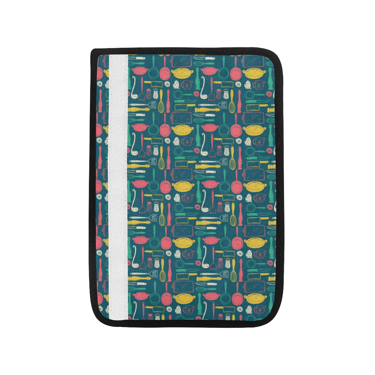 Cooking Kitchen Tools Pattern Print Design 01 Car Seat Belt Cover