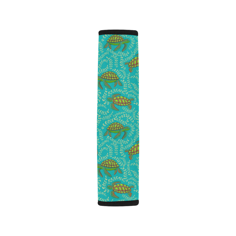 Sea Turtle Pattern Print Design T010 Car Seat Belt Cover