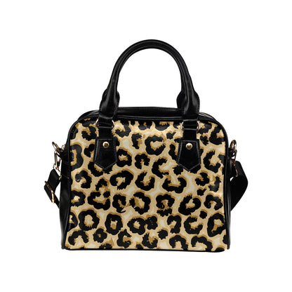 Jaguar Skin Pattern Print Design 02 Shoulder Handbag