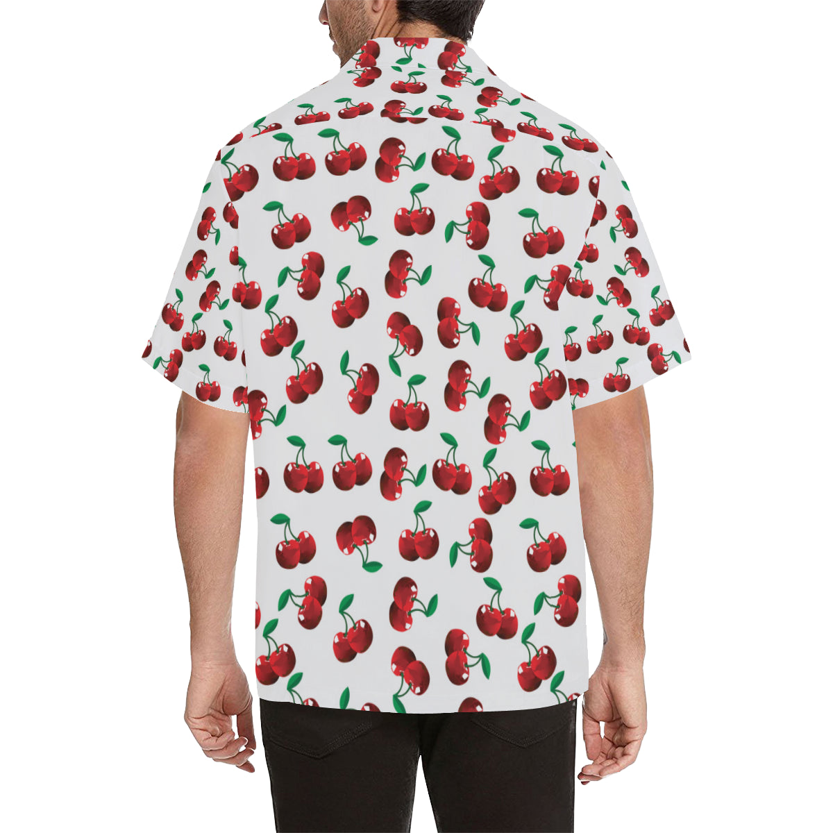 Cherry Pattern Print Design 01 Men's Hawaiian Shirt