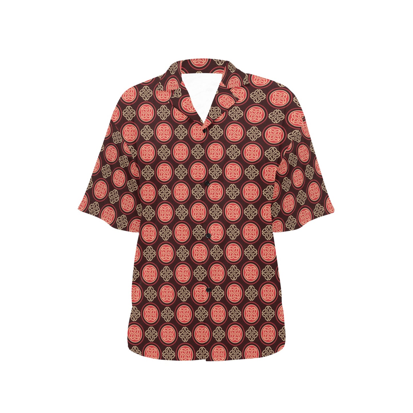 Celtic Pattern Print Design 02 Women's Hawaiian Shirt