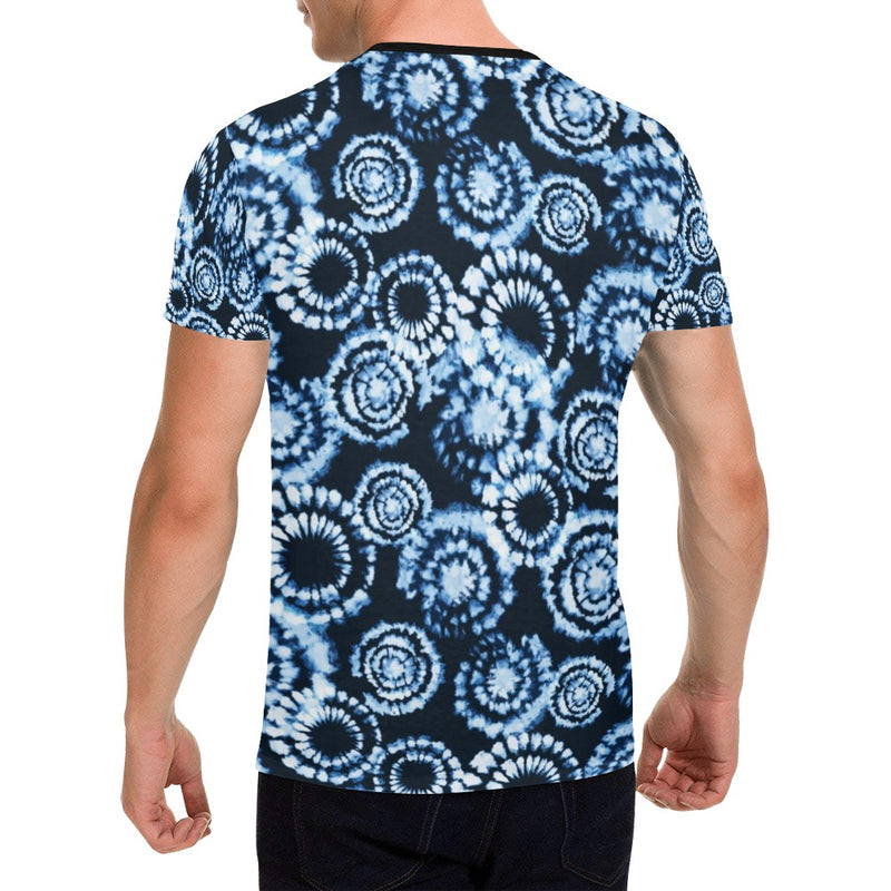 Tie Dye Dark Blue Print Design LKS306 Men's All Over Print T-shirt