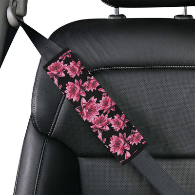 Lotus Pattern Print Design 03 Car Seat Belt Cover