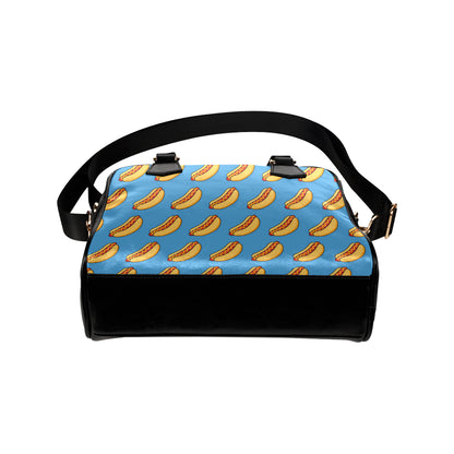 Hot Dog Pattern Print Design 02 Shoulder Handbag