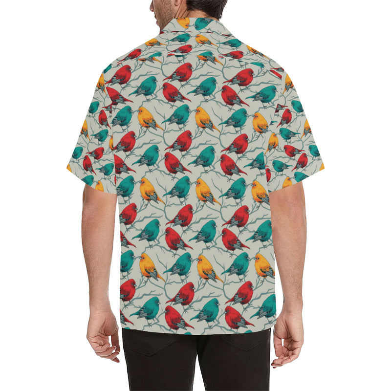 Birds Pattern Print Design 04 Men's Hawaiian Shirt