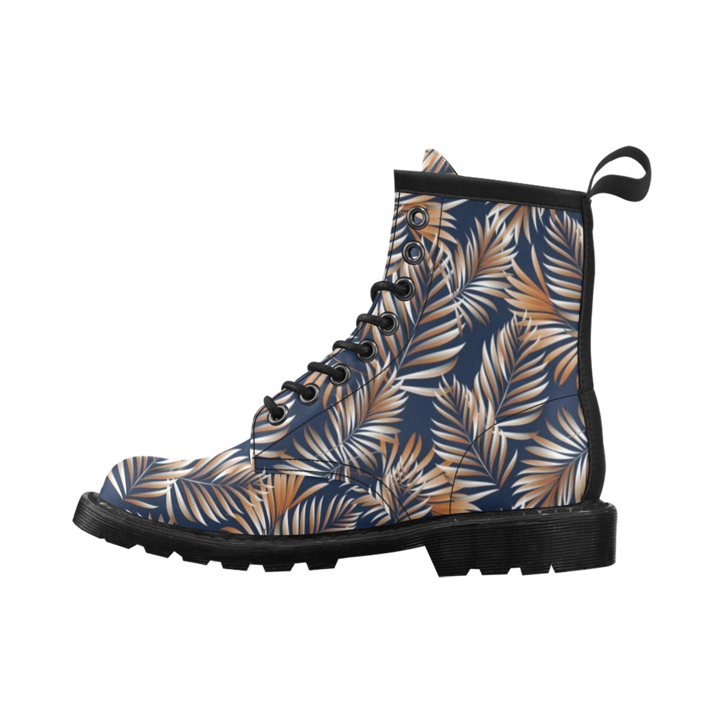 Tropical Flower Pattern Print Design TF07 Women's Boots