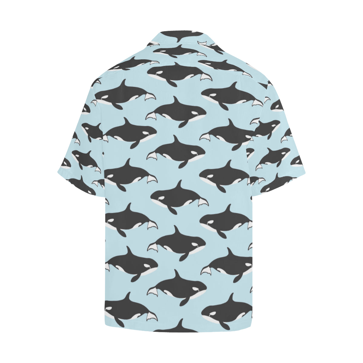 Killer Whale Pattern Print Design 01 Men's Hawaiian Shirt