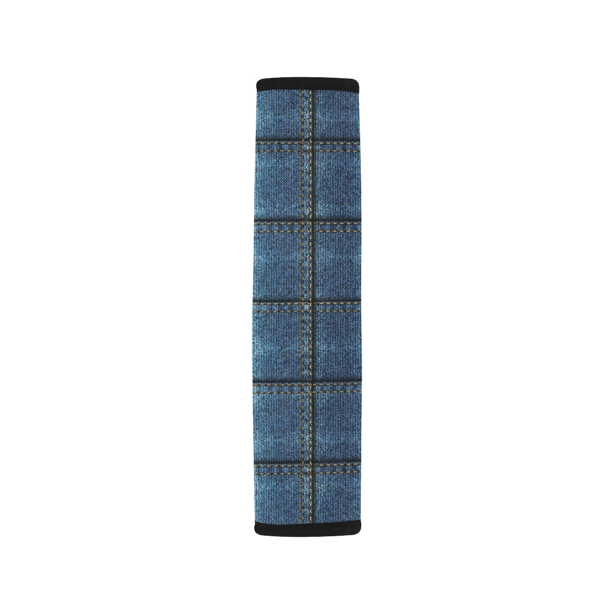 Jean Patchwork Pattern Print Design 02 Car Seat Belt Cover