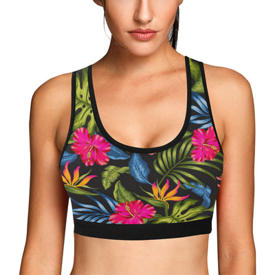 Bird Of Paradise Pattern Print Design BOP014 Sports Bra