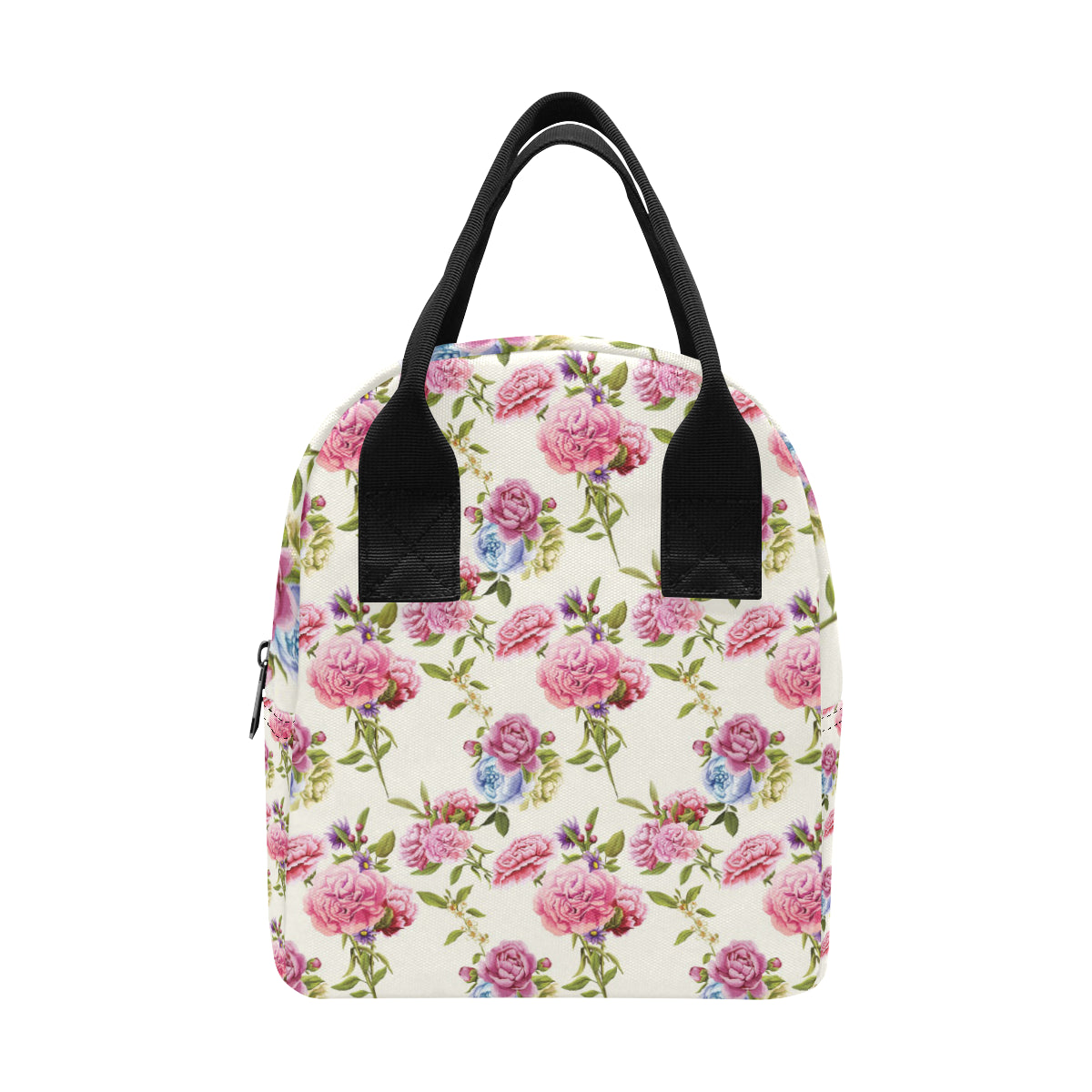 Carnations Pattern Print Design CN02 Insulated Lunch Bag