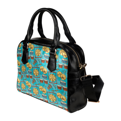 Percussion Pattern Print Design 03 Shoulder Handbag
