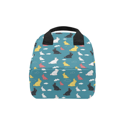 Rabbit Pattern Print Design RB014 Insulated Lunch Bag