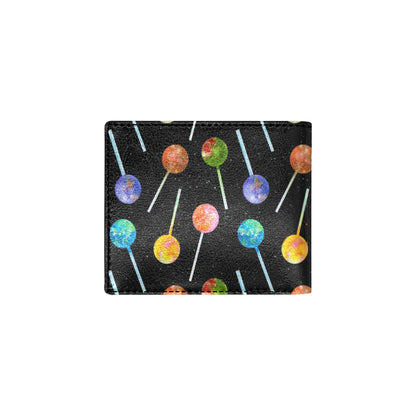 Lollipop Pattern Print Design LL04 Men's ID Card Wallet