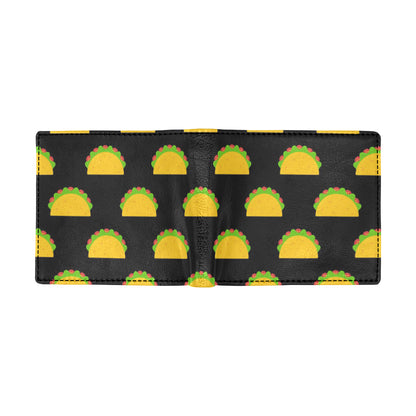 Taco Pattern Print Design TC06 Men's ID Card Wallet