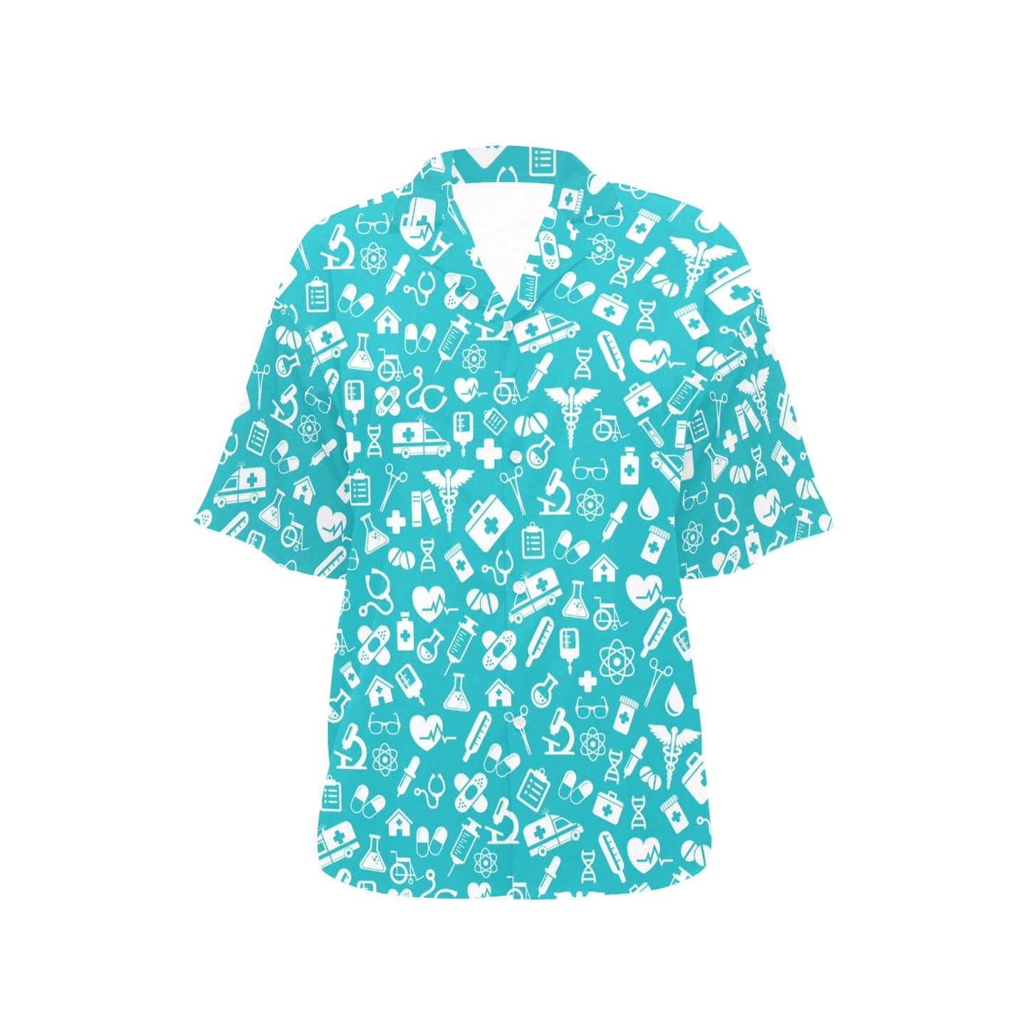 Medical Pattern Print Design 04 Women's Hawaiian Shirt