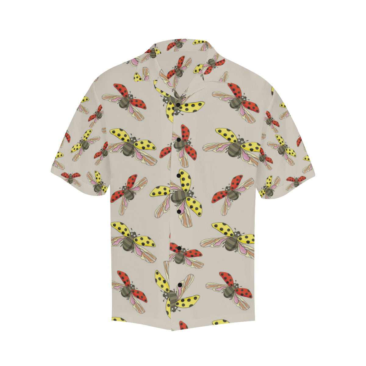 Ladybug Pattern Print Design 04 Men's Hawaiian Shirt