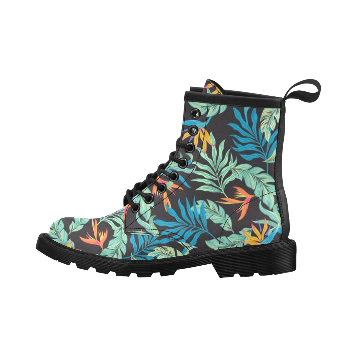 Tropical Palm Leaves Hawaiian Flower Women's Boots