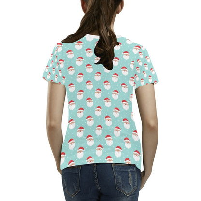 Santa Print Design LKS308 Women's  T-shirt