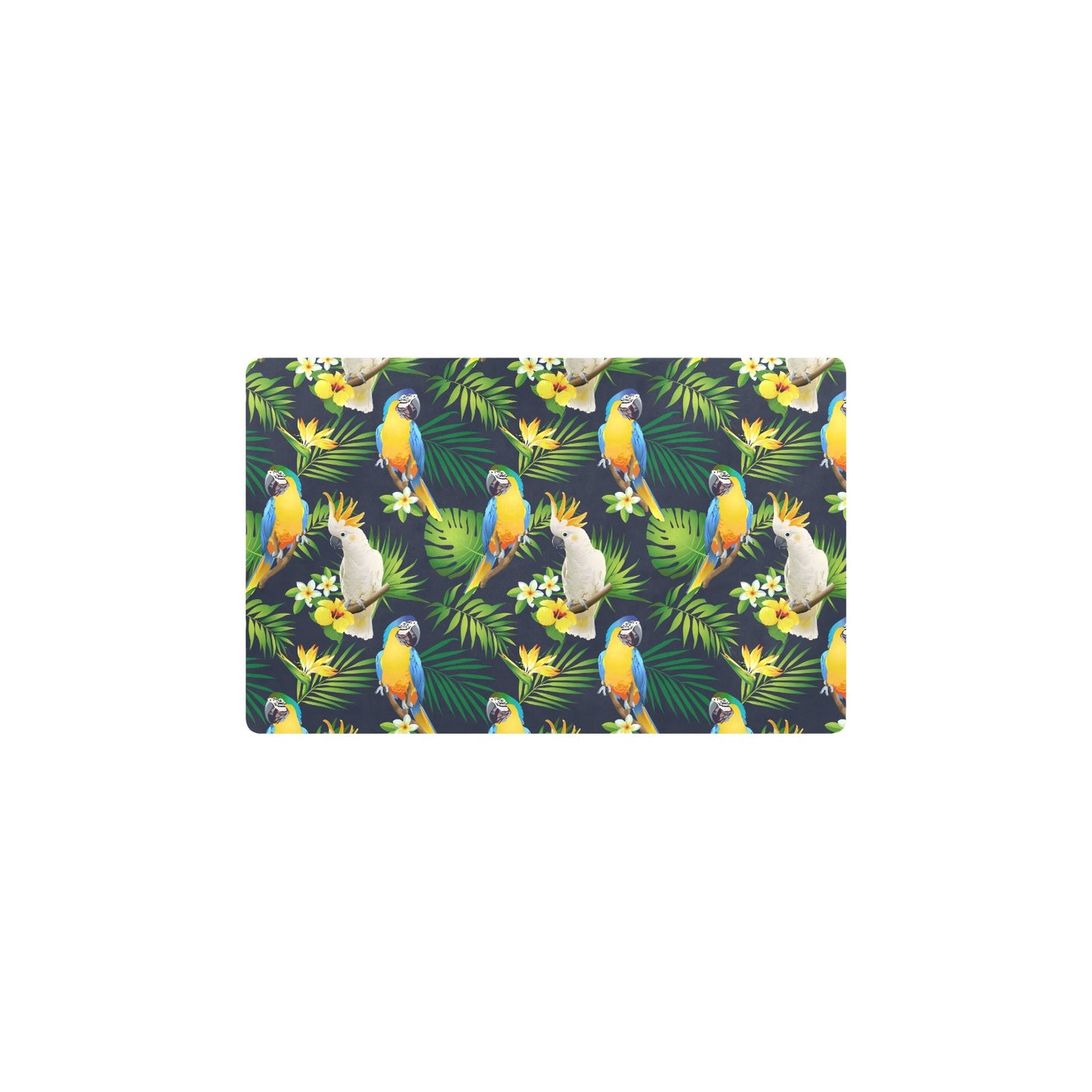 Parrot Pattern Print Design A03 Kitchen Mat