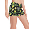 Lemon Pattern Print Design LM02 Yoga Shorts