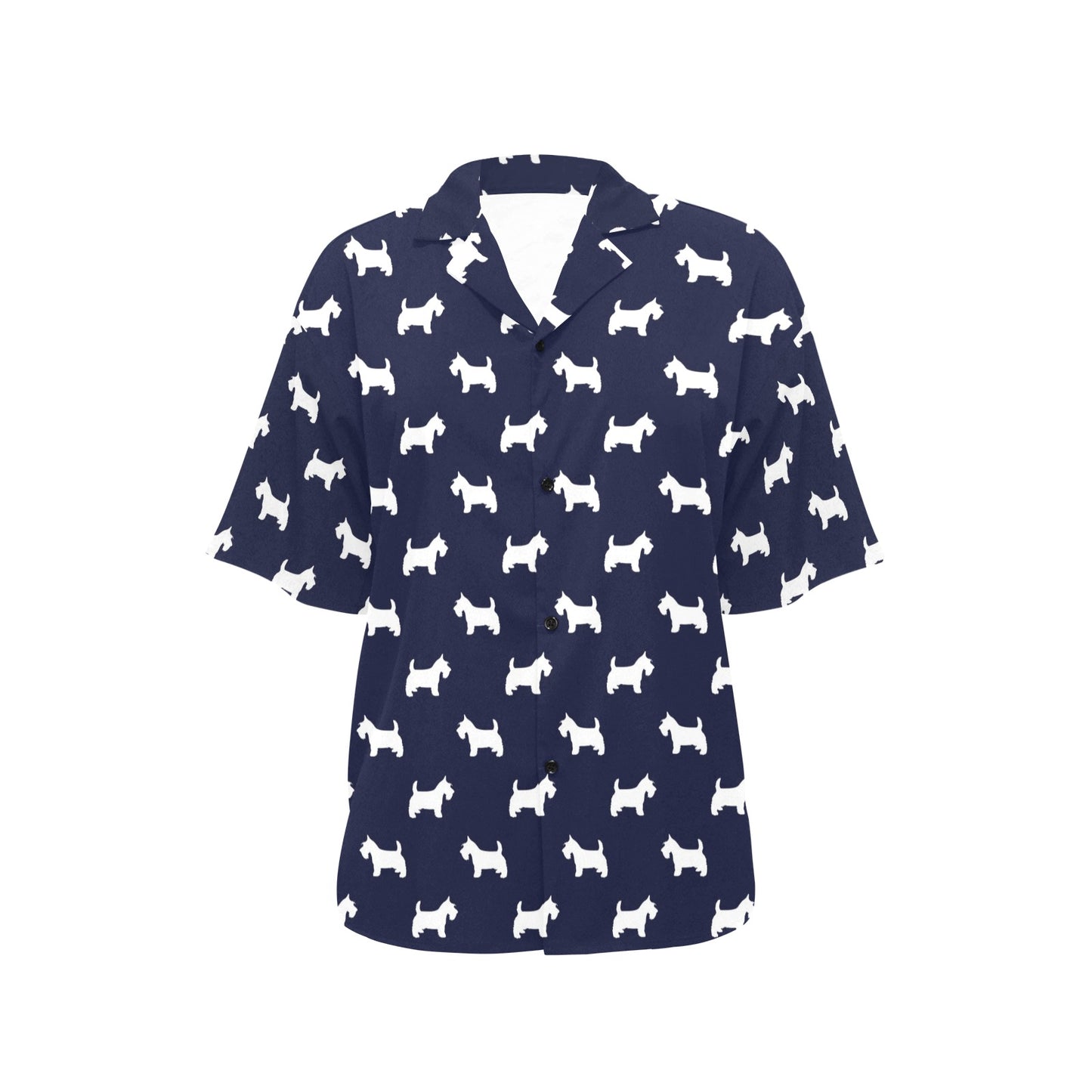 Scottish Terriers Print Design LKS3019 Women's Hawaiian Shirt