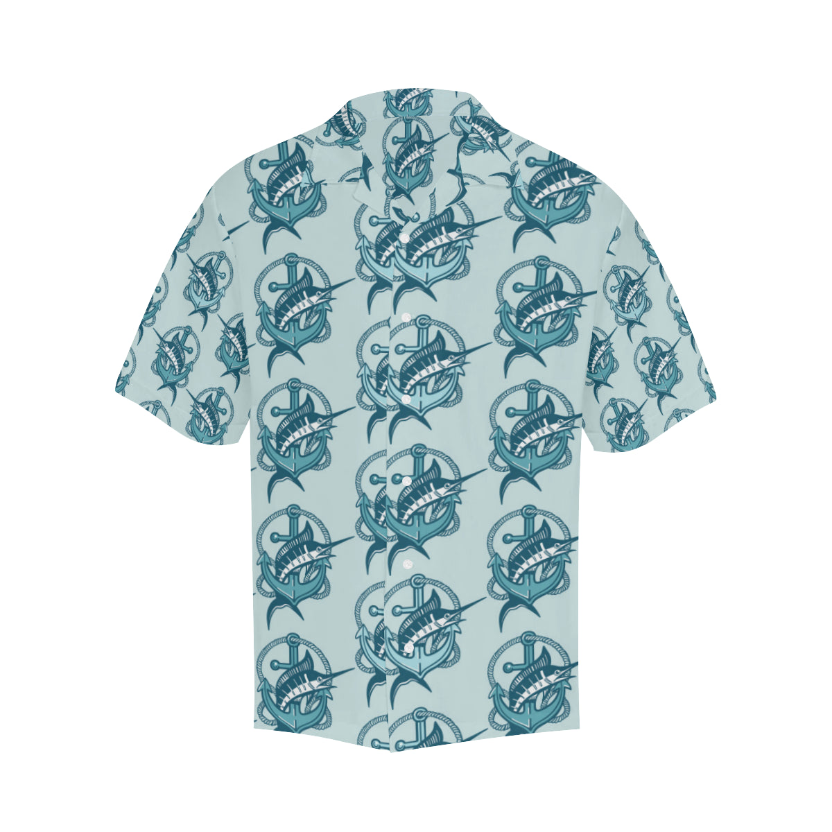 Swordfish Pattern Print Design 03 Men's Hawaiian Shirt