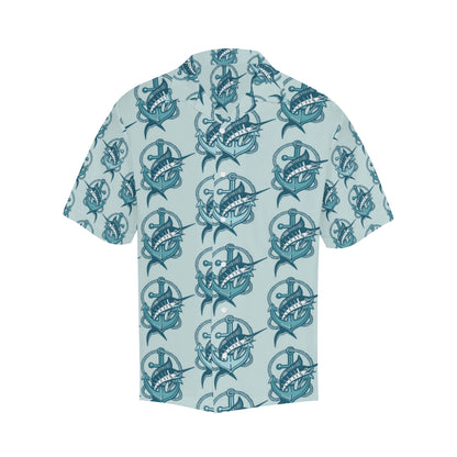 Swordfish Pattern Print Design 03 Men's Hawaiian Shirt