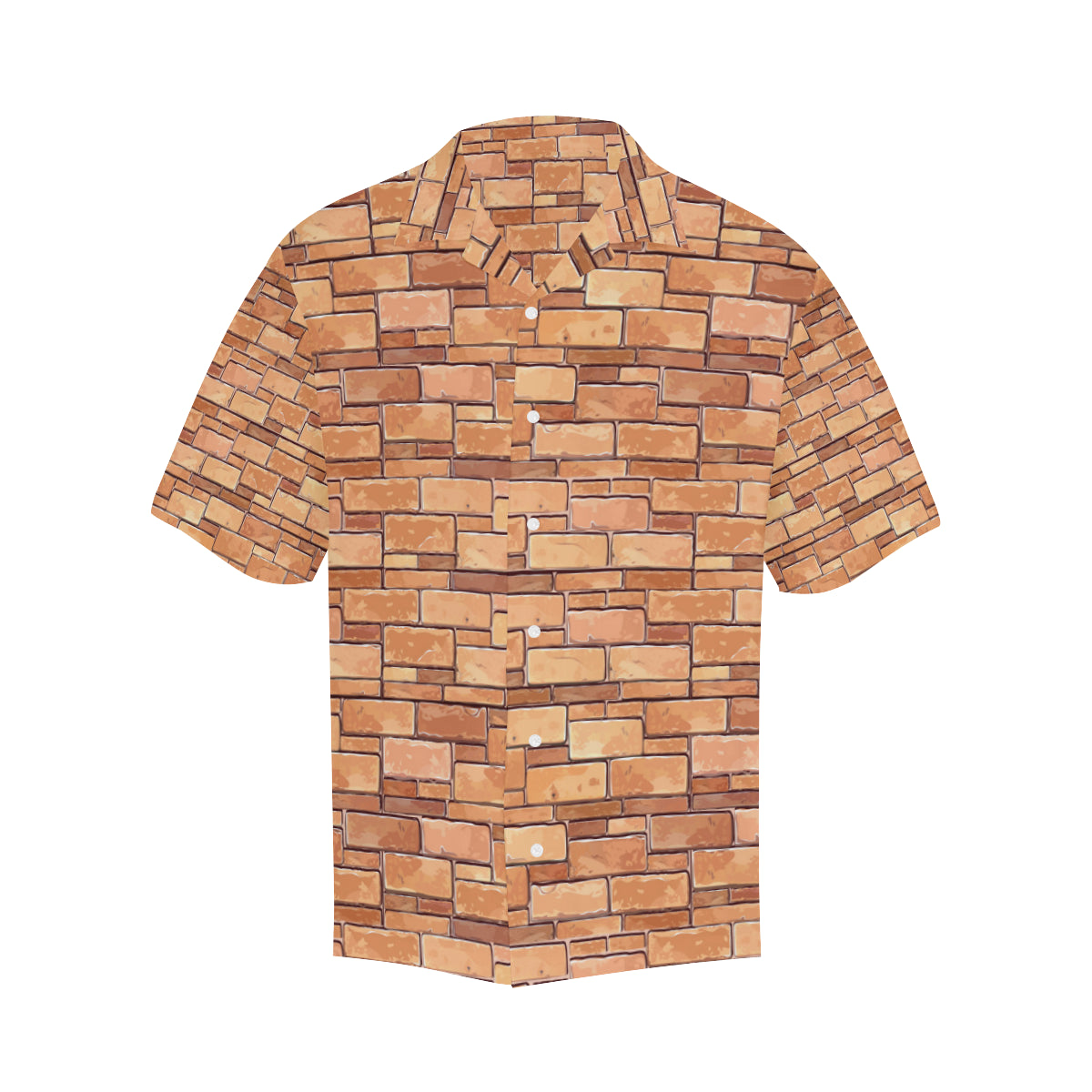 Brick Pattern Print Design 01 Men's Hawaiian Shirt
