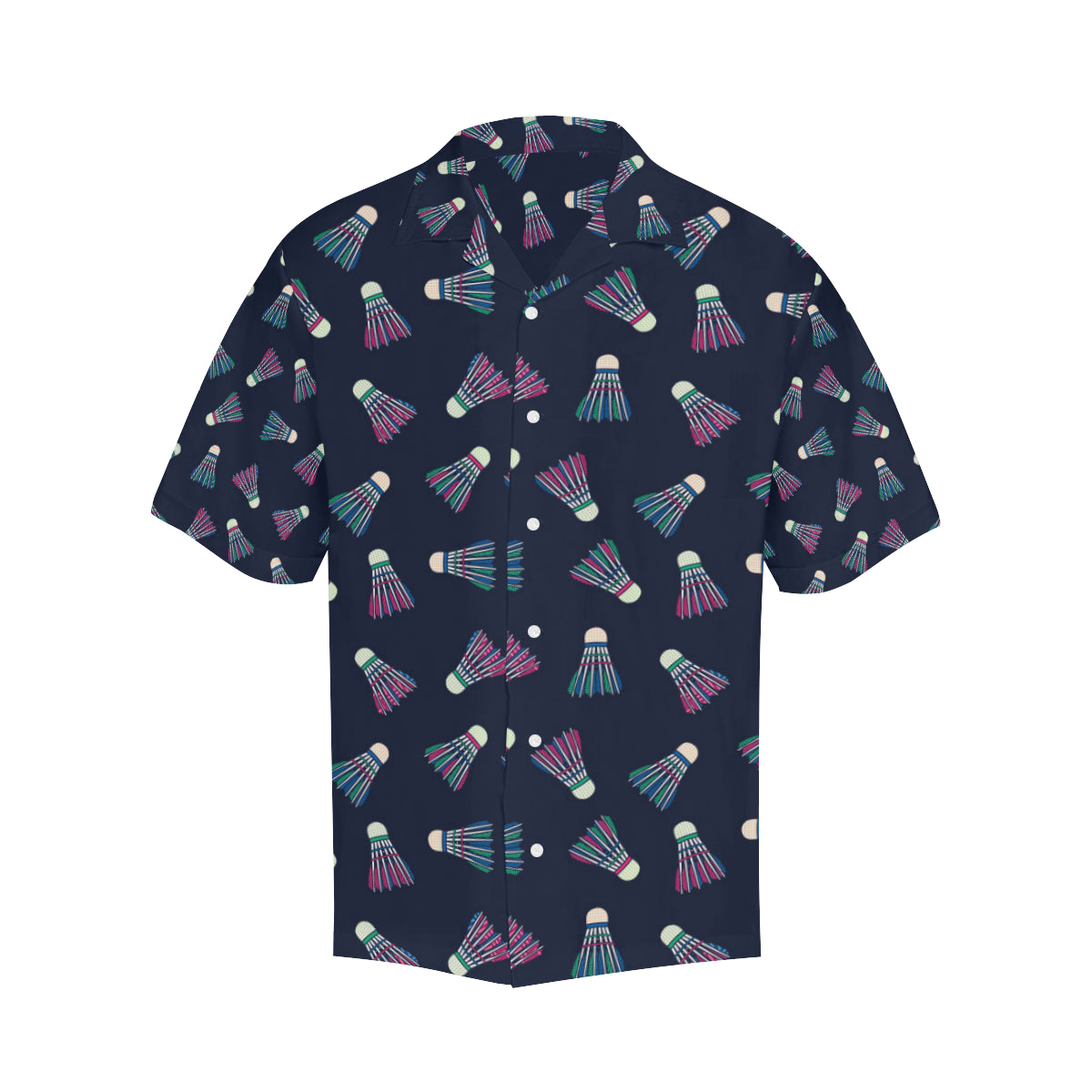 Badminton Ball Pattern Print Design 02 Men's Hawaiian Shirt