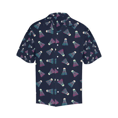 Badminton Ball Pattern Print Design 02 Men's Hawaiian Shirt