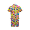 80s Pattern Print Design 1 Men's Romper