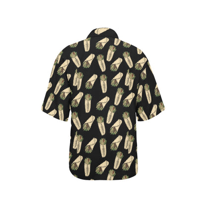 Burrito Print Design LKS303 Women's Hawaiian Shirt