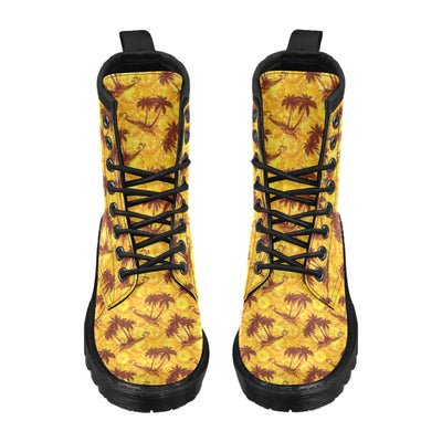 Palm Tree Pattern Print Design PT012 Women's Boots