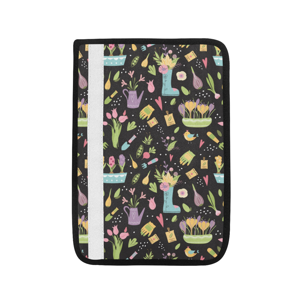 Gardening Pattern Print Design G03 Car Seat Belt Cover