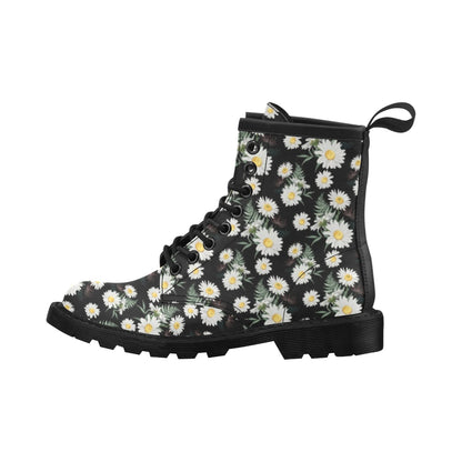 Daisy Pattern Print Design DS07 Women's Boots