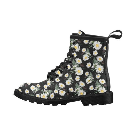 Daisy Pattern Print Design DS07 Women's Boots