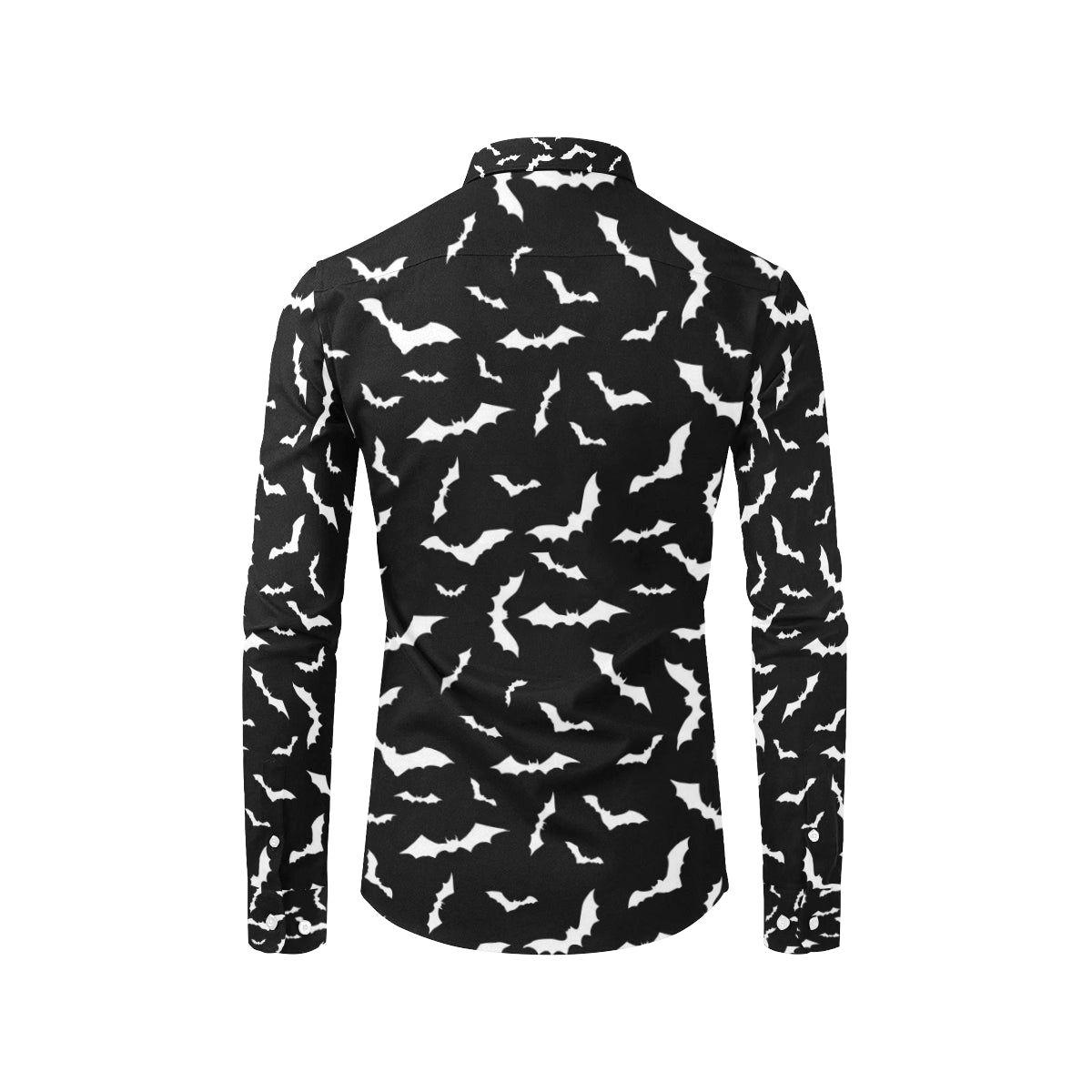 Bat Pattern Print Design 05 Men's Long Sleeve Shirt