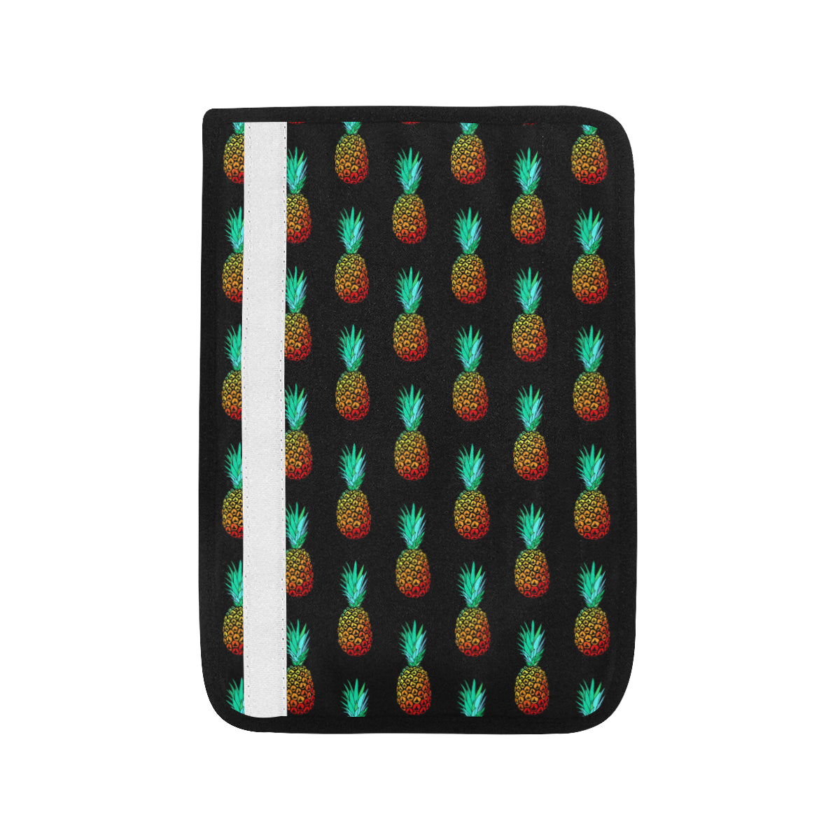 Pineapple Pattern Print Design A05 Car Seat Belt Cover