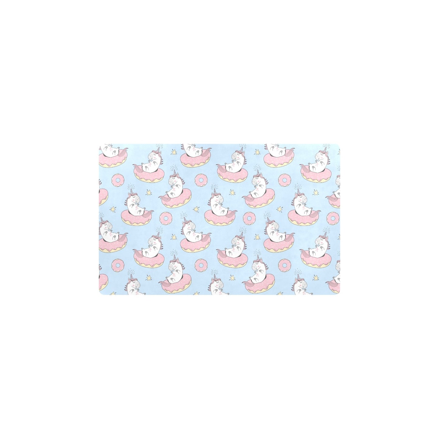 Donut Unicorn Pattern Print Design DN014 Kitchen Mat
