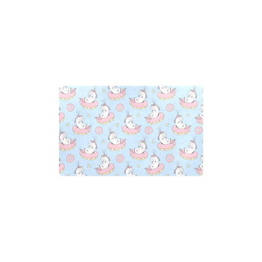 Donut Unicorn Pattern Print Design DN014 Kitchen Mat