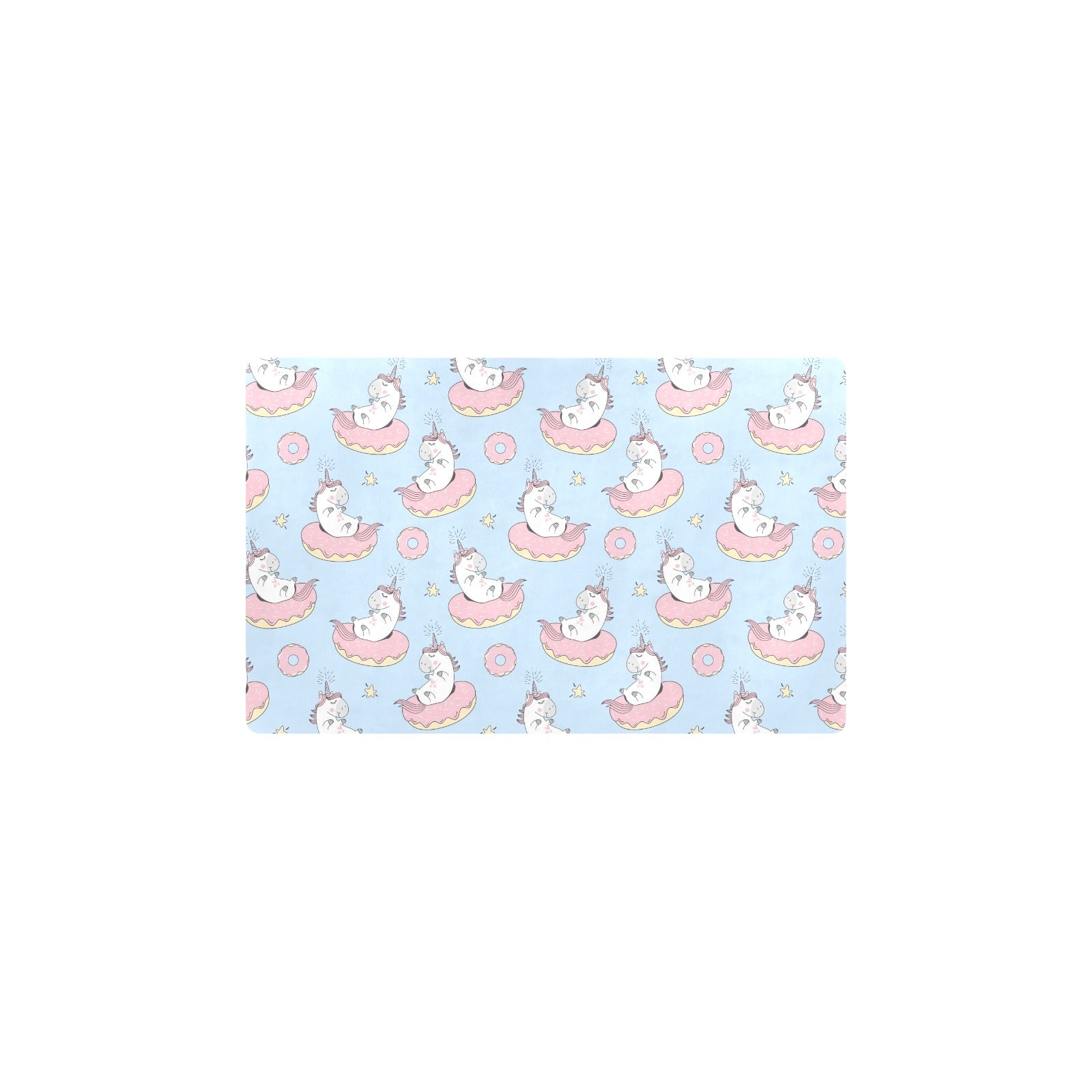 Donut Unicorn Pattern Print Design DN014 Kitchen Mat