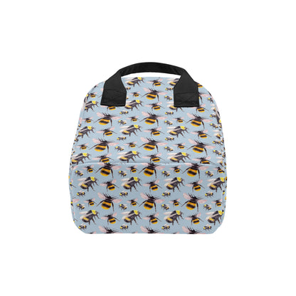 Bee Pattern Print Design BEE08 Insulated Lunch Bag